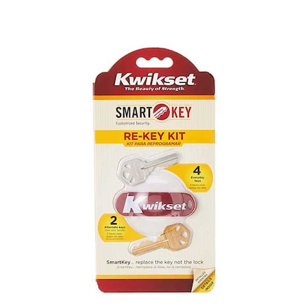 Kwikset: Carded CP Rekey Kit (4 Silver/2 Brass)